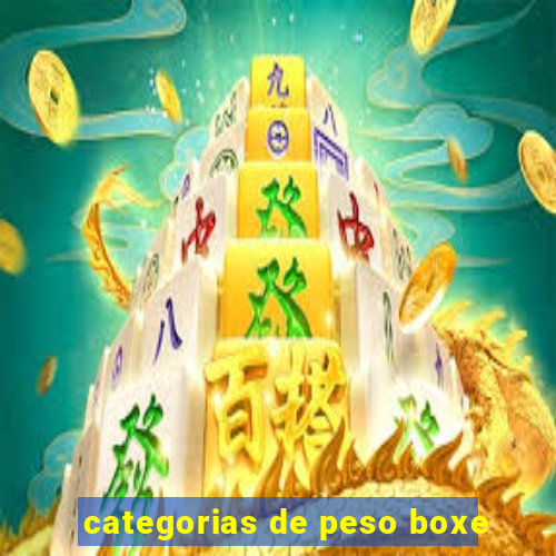 categorias de peso boxe